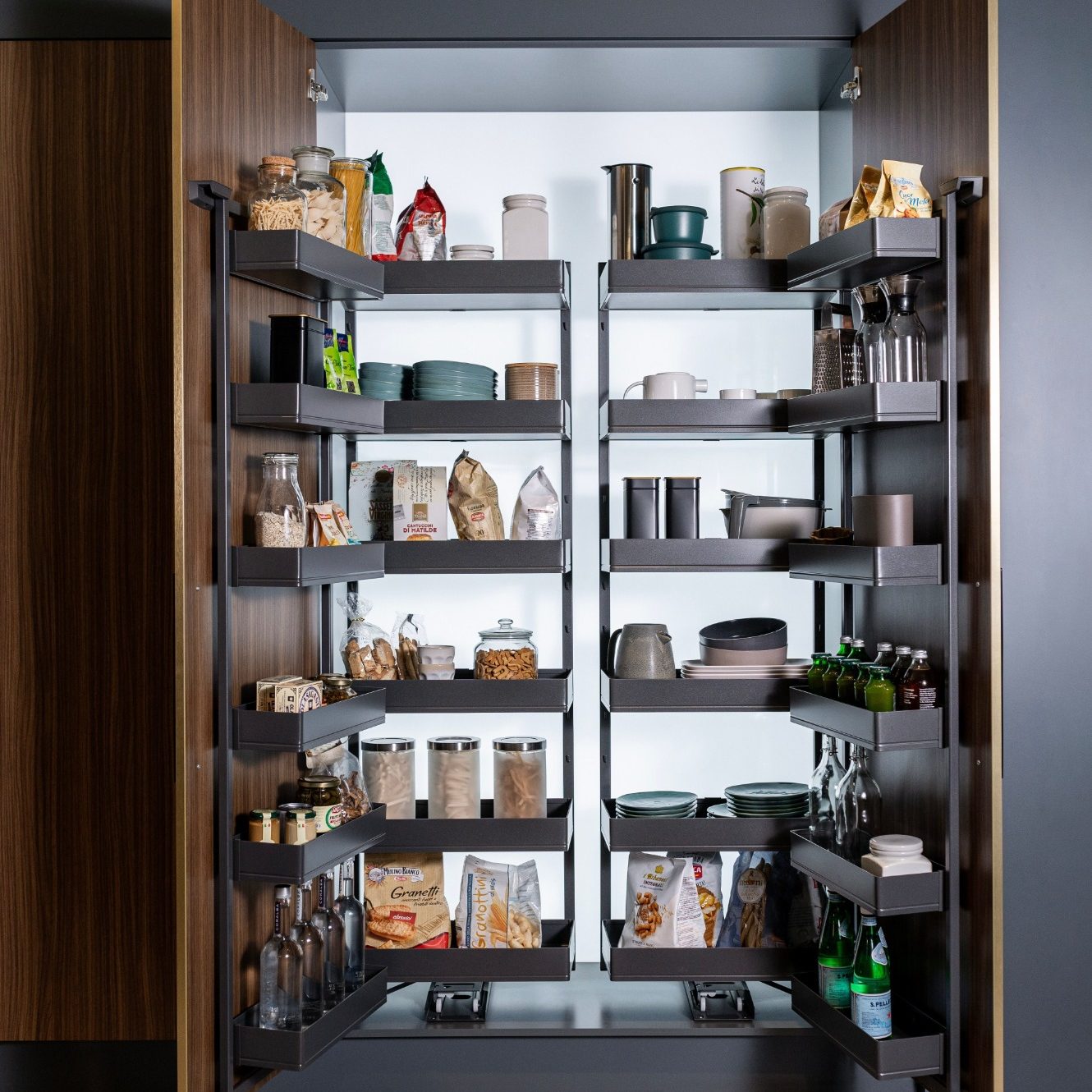 Muebles de Cocina Prácticos y Funcionales con extraíble Kesseböhmer Despensa Tandem Kessebohmer